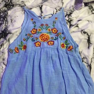 Blouse with flowers